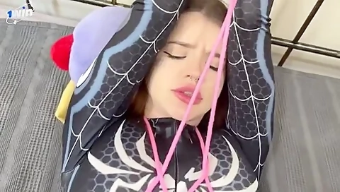 Skinlovers - A Spider-bound Girl Was Fucked And Brought To Squirt