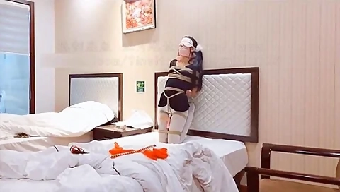 Chinese Girl In White Pantyhose Bondage