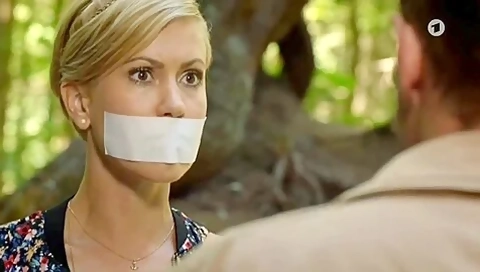 Blonde Damsel Tape Gagged
